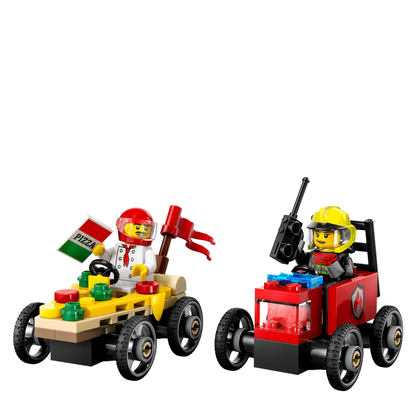 Pizza vs. Fire Truck Race Car Pack / 50% OFF（Limited Offer）