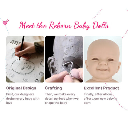 Lifelike Reborn Baby Dolls -  Realistic Features & Accessories, Perfect for Play & Gifting (Ages 3+)