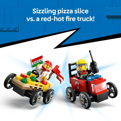 Pizza vs. Fire Truck Race Car Pack / 50% OFF（Limited Offer）