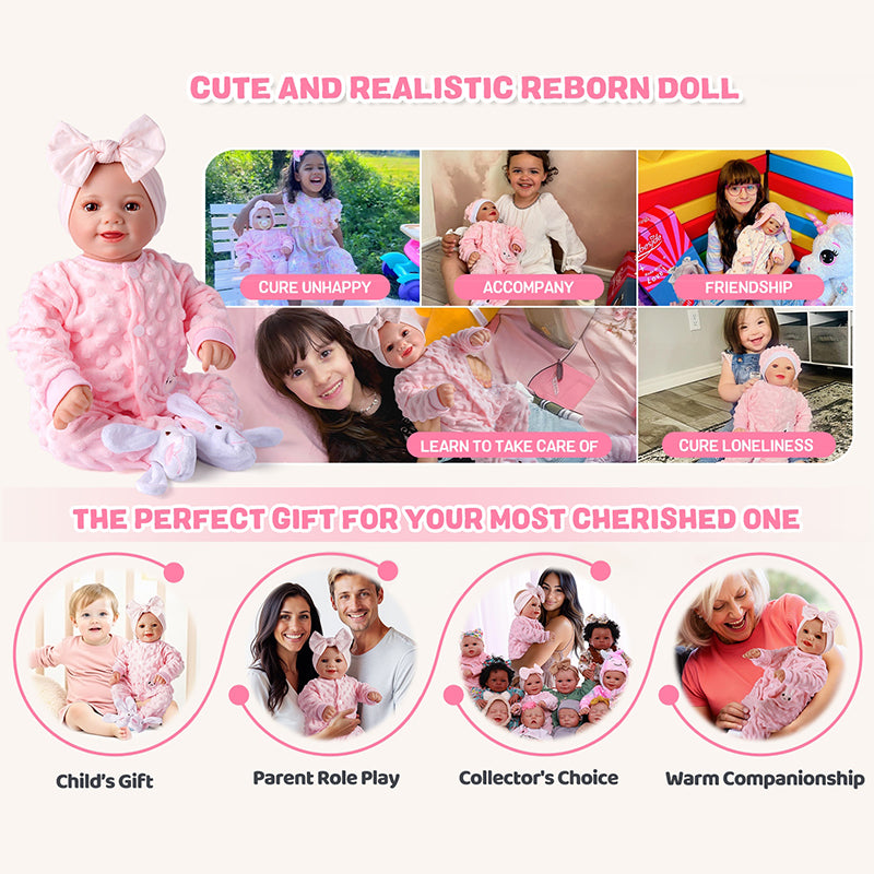 Lifelike Reborn Baby Dolls -  Realistic Features & Accessories, Perfect for Play & Gifting (Ages 3+)