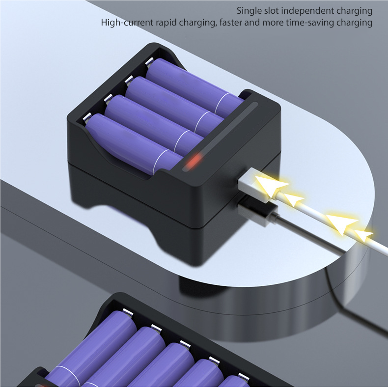 🔋 Universal Charger & Battery Set: Compatible with AA/AAA NiMH & Lithium Batteries – A Must-Have for Every Home! 🌟