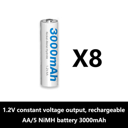 🔋 Universal Charger & Battery Set: Compatible with AA/AAA NiMH & Lithium Batteries – A Must-Have for Every Home! 🌟