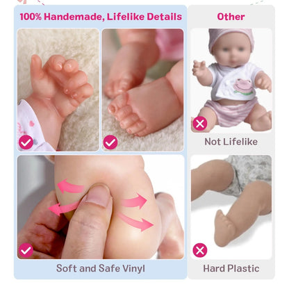 Lifelike Reborn Baby Dolls -  Realistic Features & Accessories, Perfect for Play & Gifting (Ages 3+)