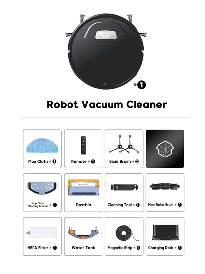 【3-in-1】Clean Intelligent Robot Vacuum for 2025 - Art of Laser Navigation