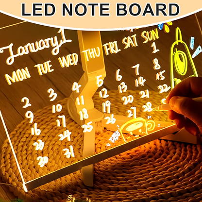 LED Note Board with illumination🖍️ with Colors Colorful LED Note Board Creative Gifts🎁