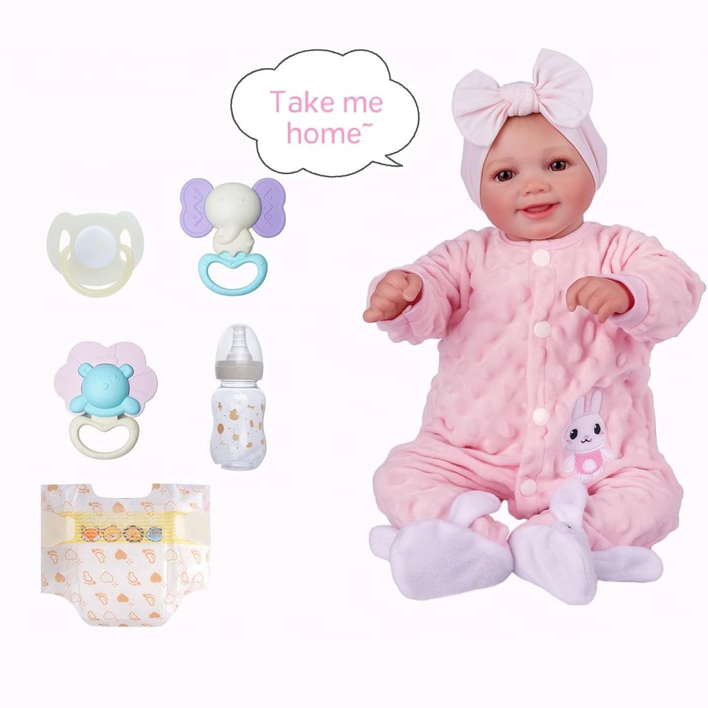 Lifelike Reborn Baby Dolls -  Realistic Features & Accessories, Perfect for Play & Gifting (Ages 3+)