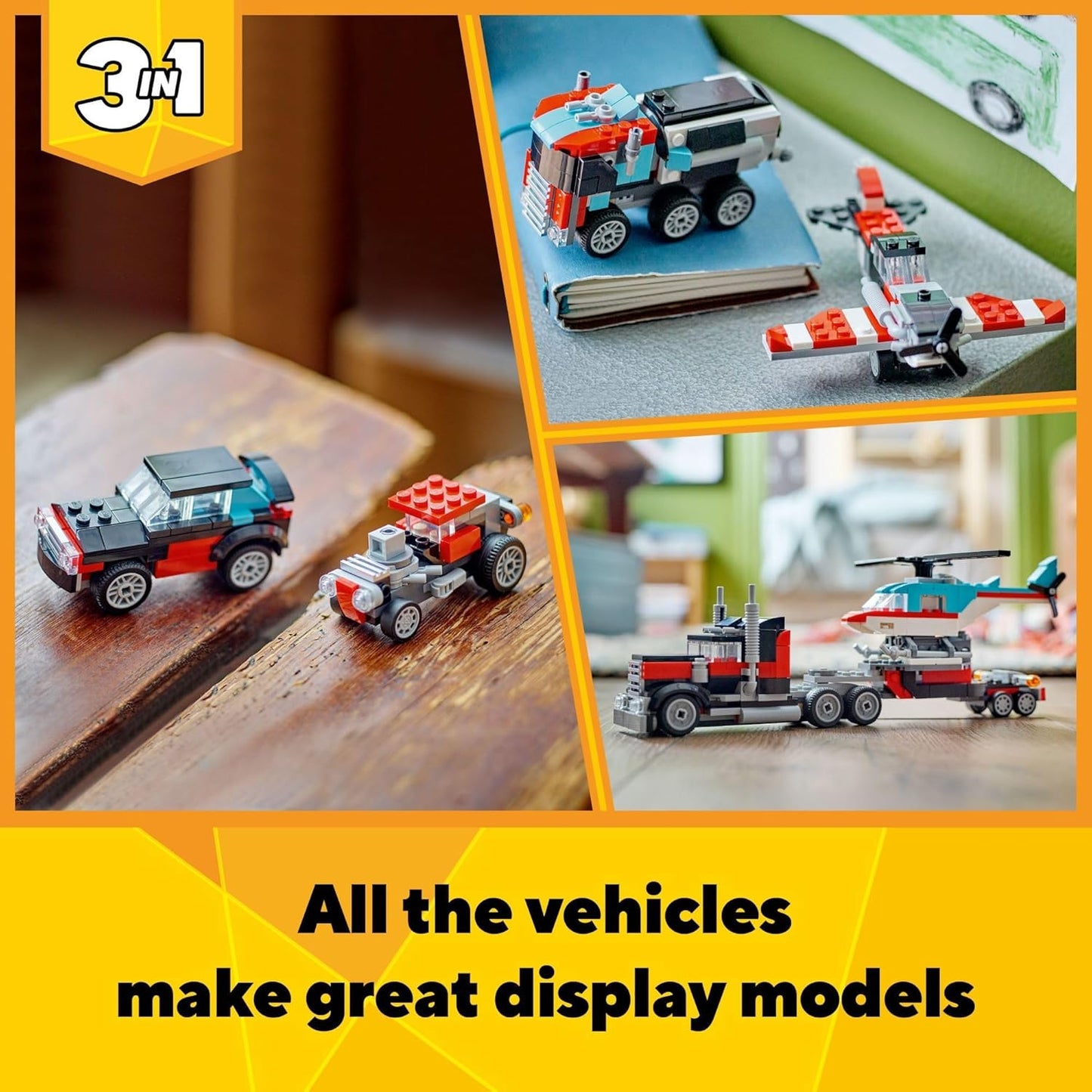 Flatbed Truck with Helicopter / 50% OFF（Limited Offer）