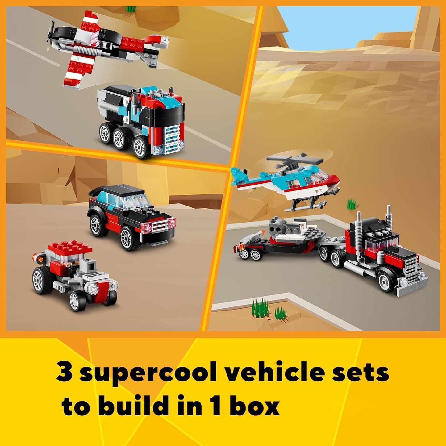 Flatbed Truck with Helicopter / 50% OFF（Limited Offer）