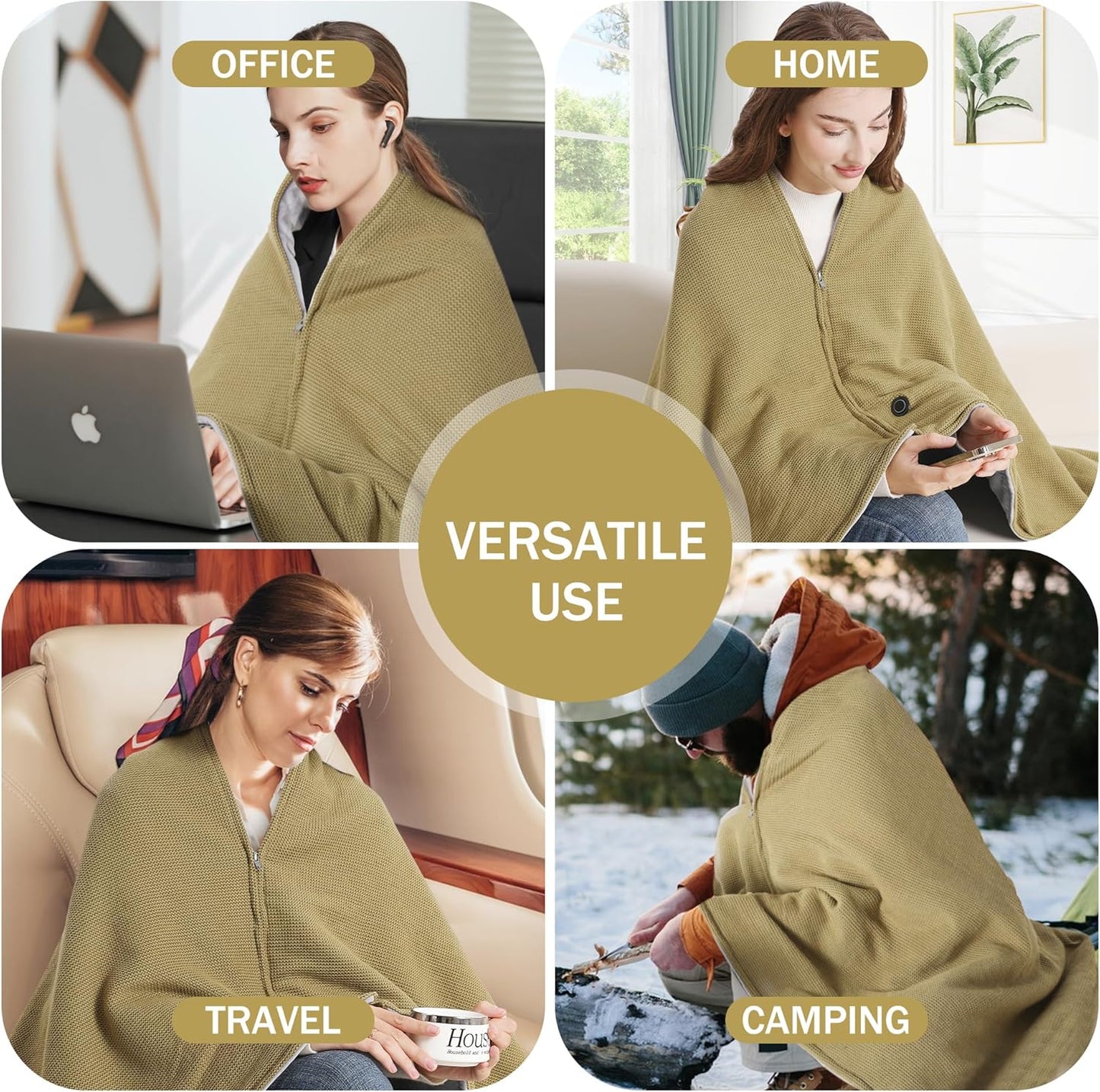 🎄 Special Holiday Offer: 45% OFF: 🎅Best Winter Gifts 🔥Portable Heated Shawl