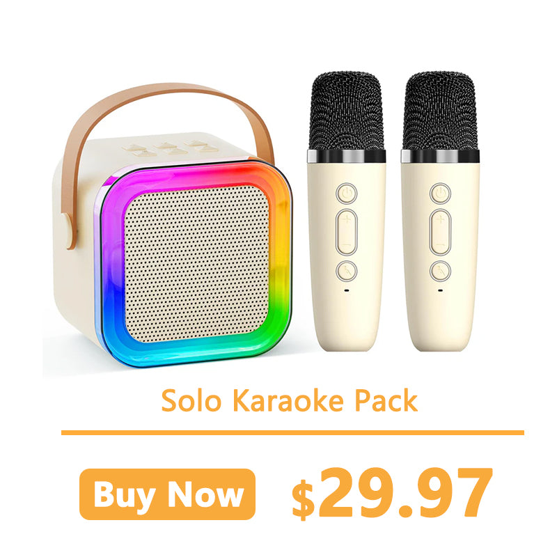 Mini Karaoke Machine for Kids Adults,Portable Bluetooth Speaker