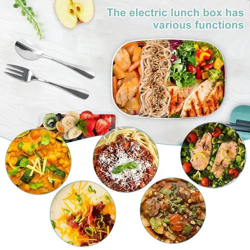 Enjoy Hot Meal Everyday: Portable Heated Lunch Box for Car truck and Home Work Enjoy Hot Meal Everyday